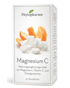 Phytopharma Magnesium mit Vitamin C Kautabletten - 120 Stk.