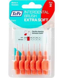 TePe Interdental-Brush 0,5mm extra-soft rot - 6 Stk.