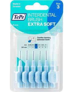 TePe Interdental-Brush 0,6mm extra-soft blau - 6 Stk.